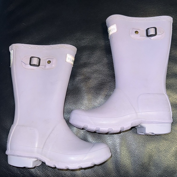 Hunter Other - Young Hunter Lavender Wellies Big Kids Original Short Rain Boots
